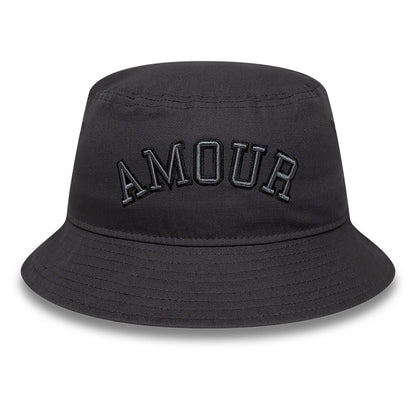 This is a New Era ZV Amour Dark Grey Bucket Hat 2