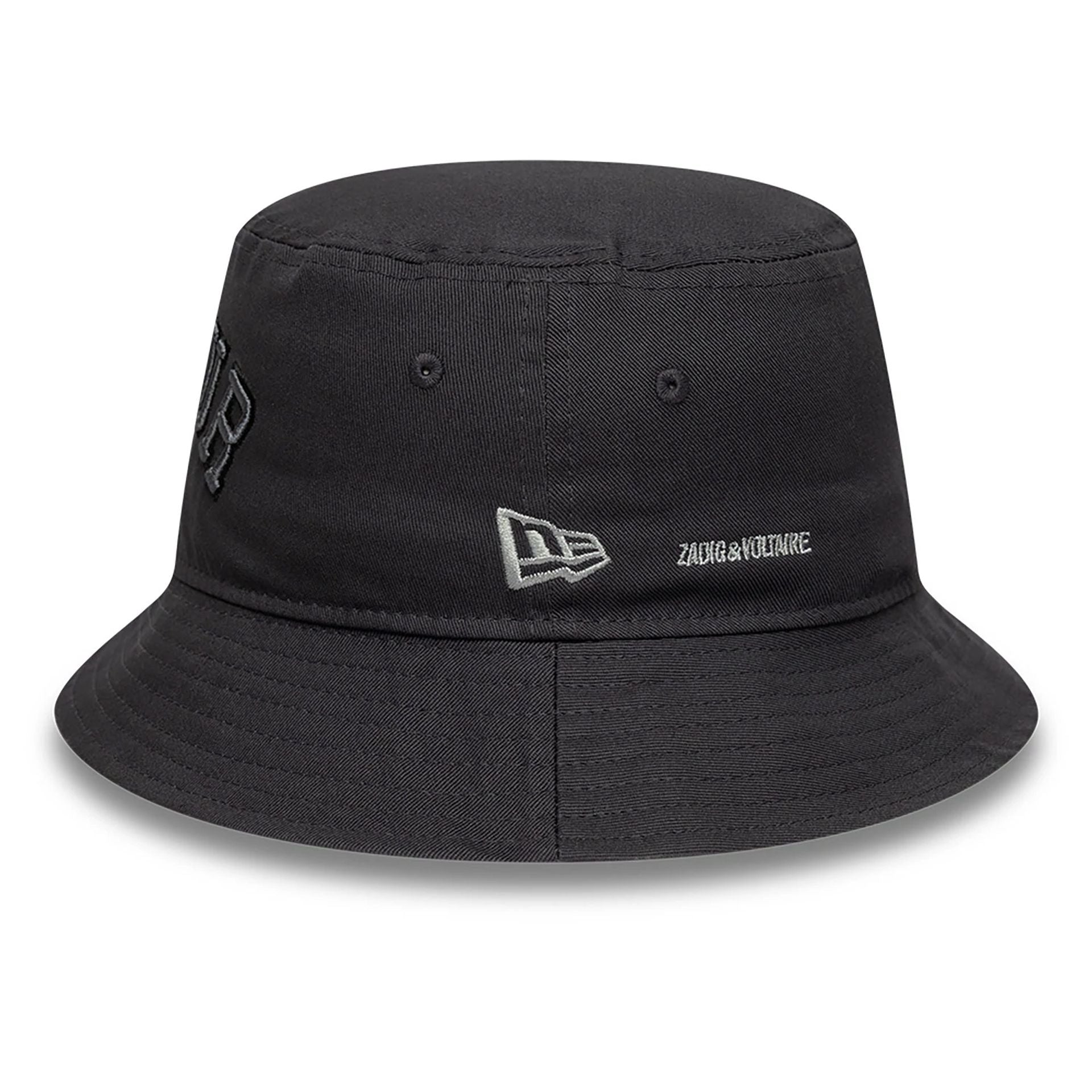 This is a New Era ZV Amour Dark Grey Bucket Hat 4