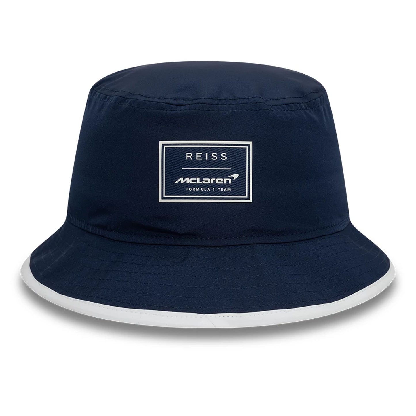 This is a McLaren x Reiss Navy Bucket Hat 3