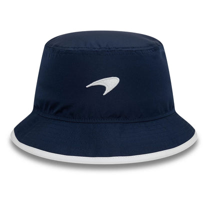 This is a McLaren x Reiss Navy Bucket Hat 1