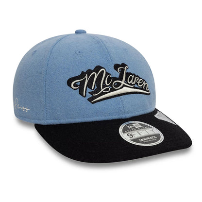 This is a McLaren x Reiss Blue Retro Crown 9FIFTY Strapback Cap 5