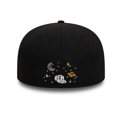 This is a New Era Scribble Black 59FIFTY Fitted Cap 5