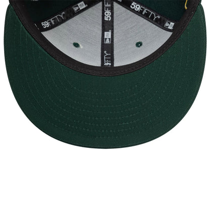 This is a New Era Scribble Dark Green 59FIFTY Fitted Cap 2