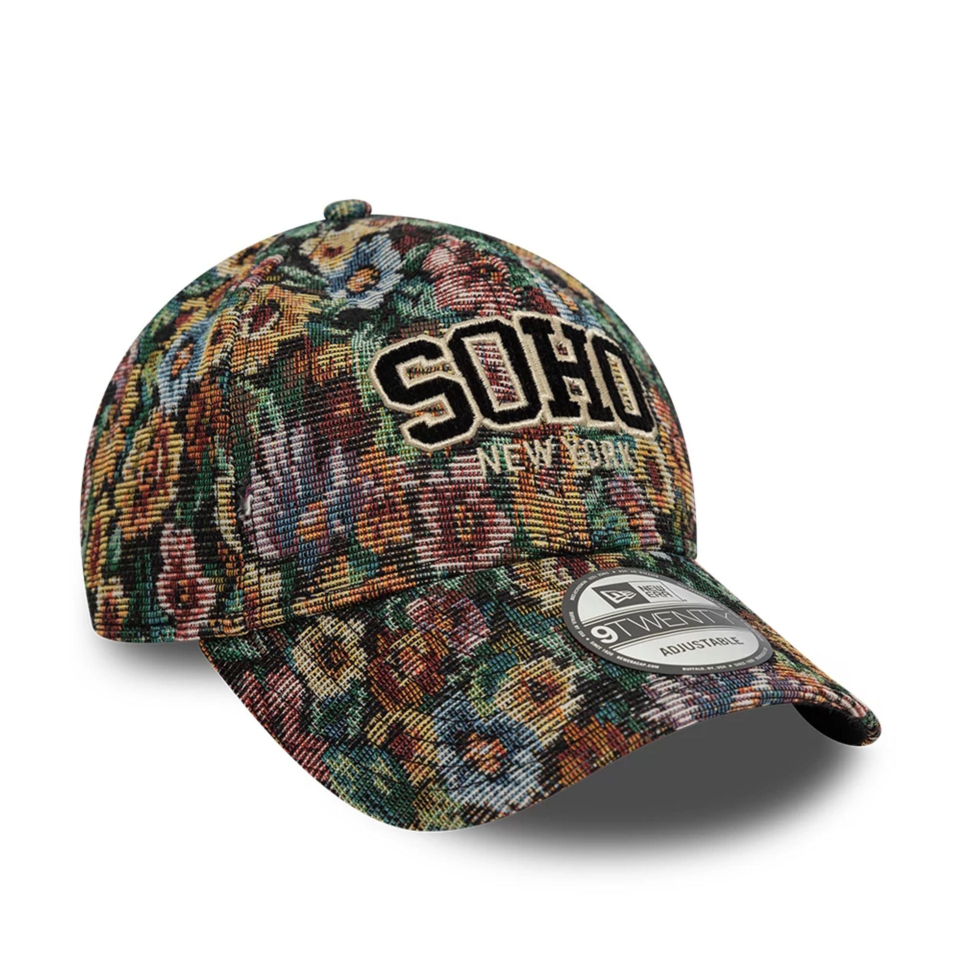 This is a Soho New York City Jacquard Dark Green 9TWENTY Adjustable Cap 4