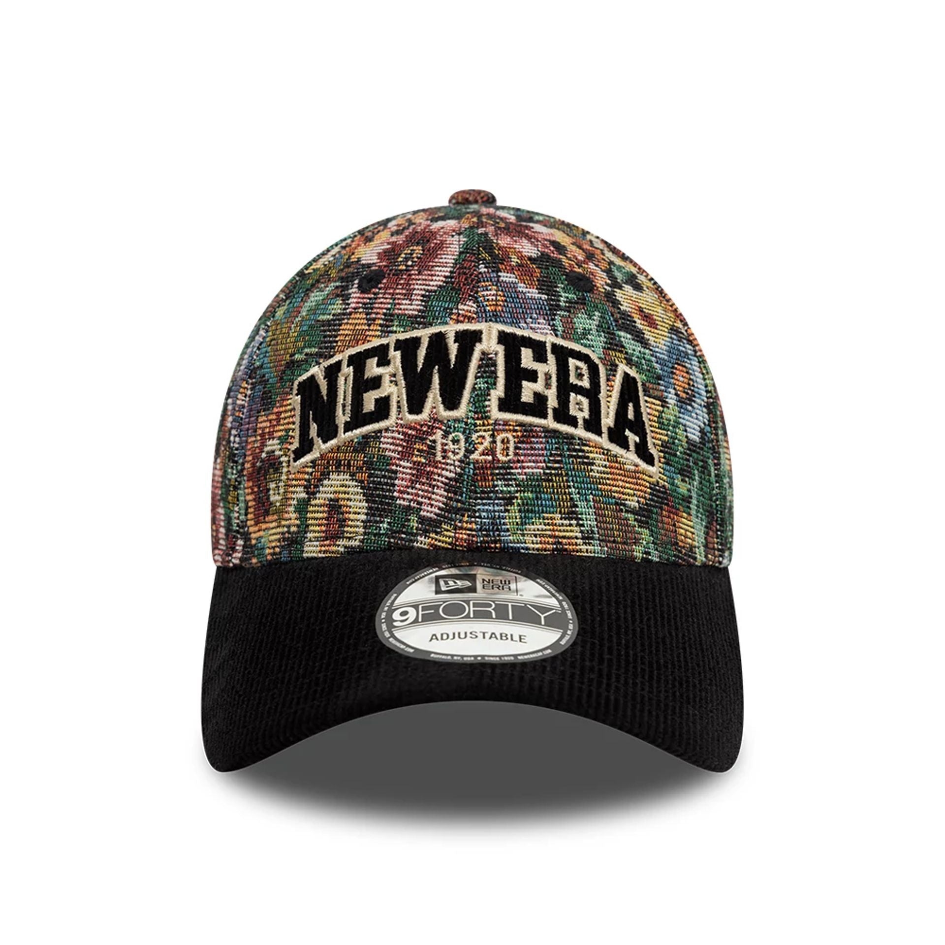 This is a New Era City Jacquard Dark Green 9FORTY Adjustable Cap 6