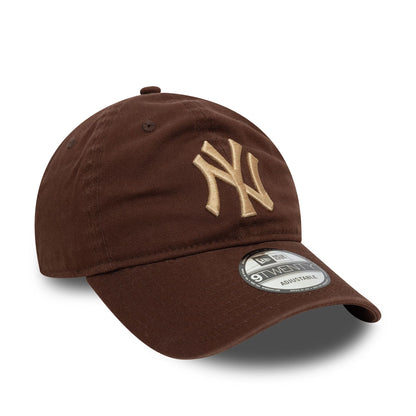 This is a New York Yankees Neutral Washed Dark Brown 9TWENTY Adjustable Cap 3