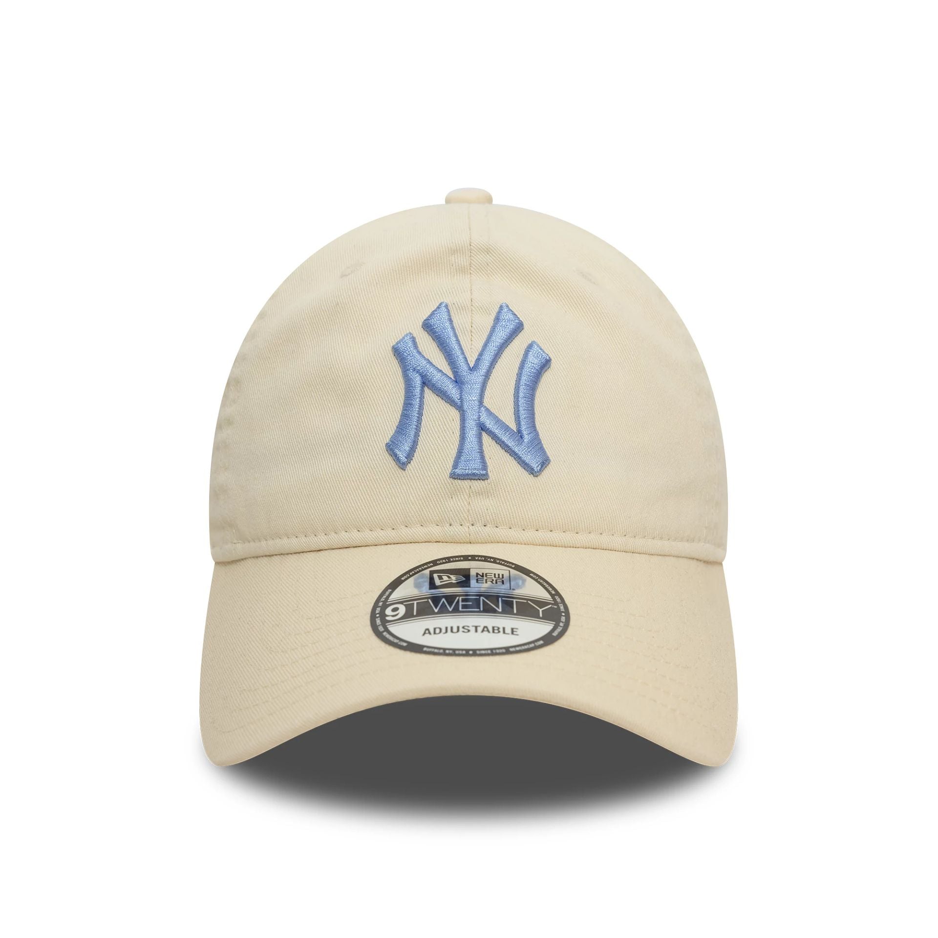 This is a New York Yankees Neutral Washed Light Beige 9TWENTY Adjustable Cap 2