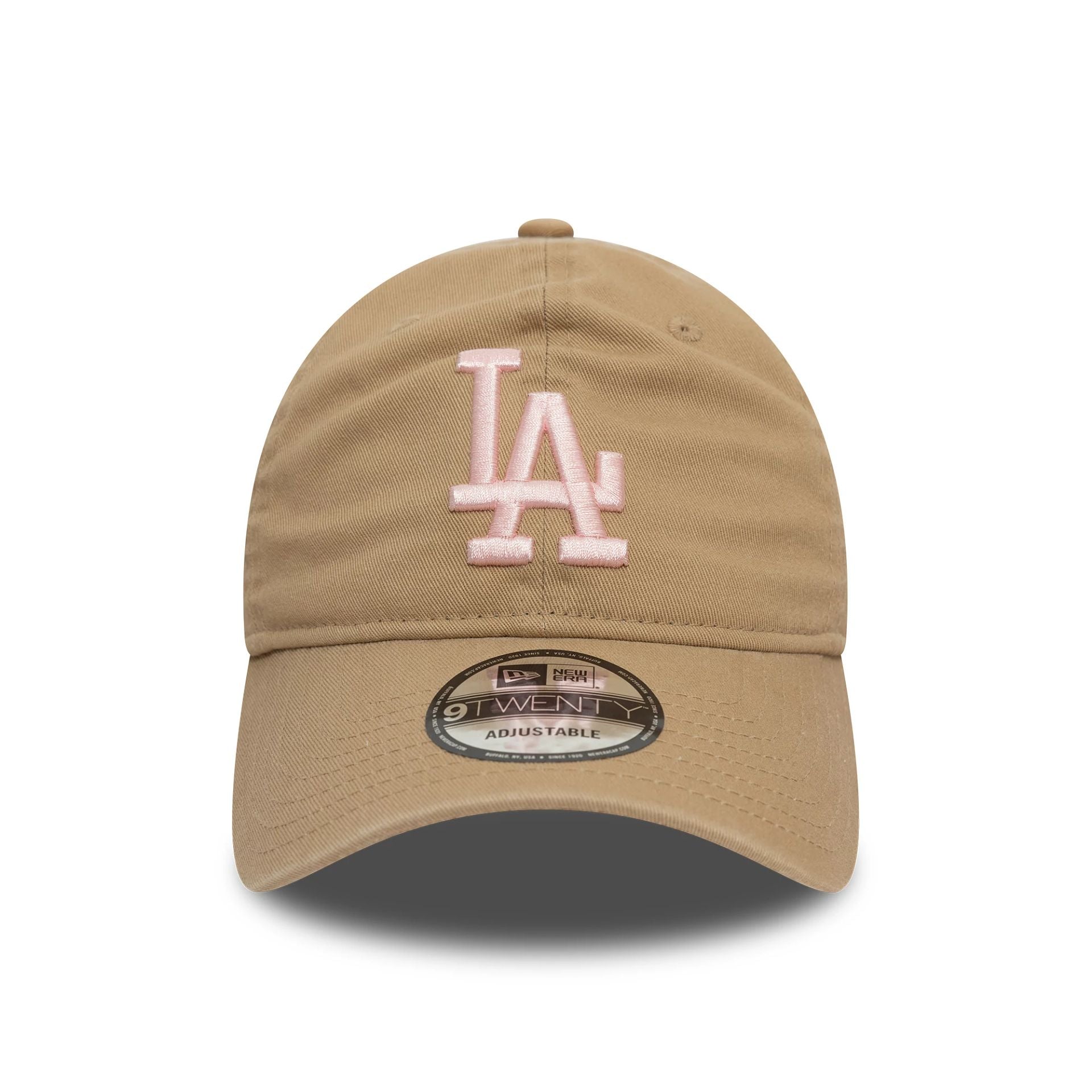 This is a LA Dodgers Neutral Washed Beige 9TWENTY Adjustable Cap 2