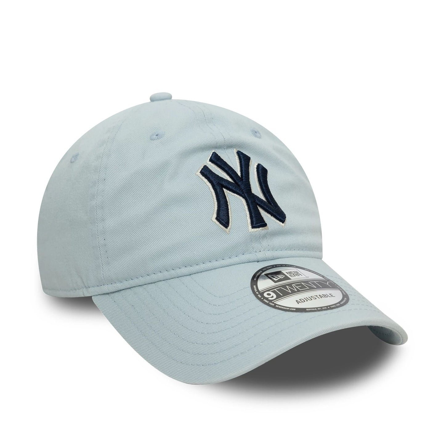 This is a New York Yankees Washed Outline Light Blue 9TWENTY Adjustable Cap 3