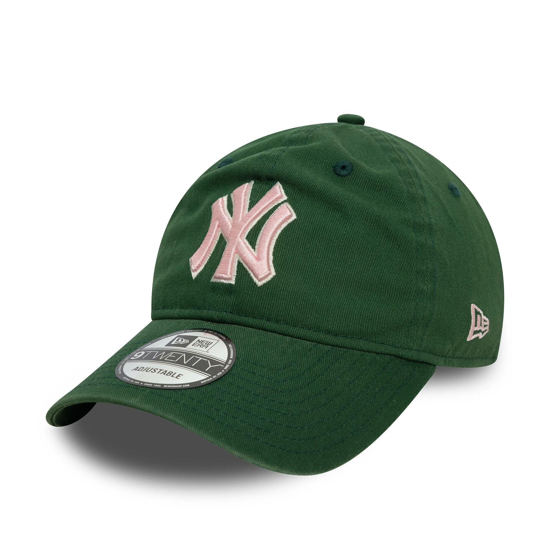 This is a New York Yankees Washed Outline Dark Green 9TWENTY Adjustable Cap 1