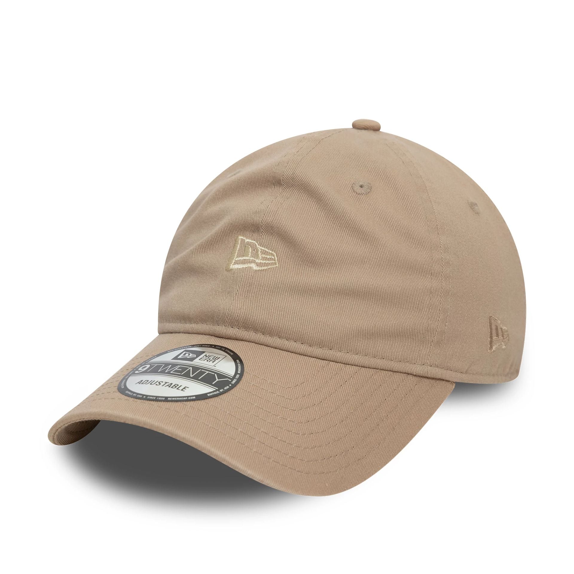 This is a New Era Essential Neutral Beige 9TWENTY Adjustable Cap 1