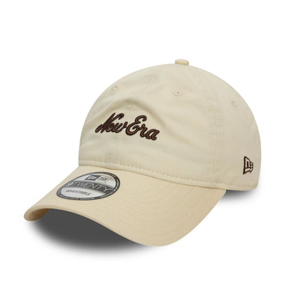 This is a New Era Essential Midi Cream 9TWENTY Adjustable Cap 1