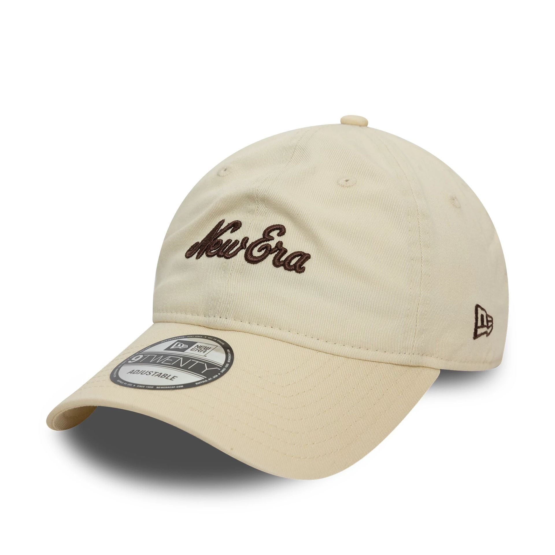 This is a New Era Essential Midi Cream 9TWENTY Adjustable Cap 1