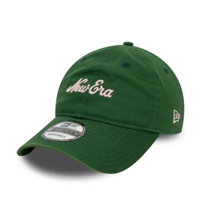 This is a New Era Essential Midi Dark Green 9TWENTY Adjustable Cap 1