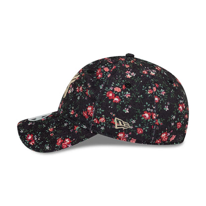 This is a New York Yankees Womens Floral Cord Black 9TWENTY Adjustable Cap 6