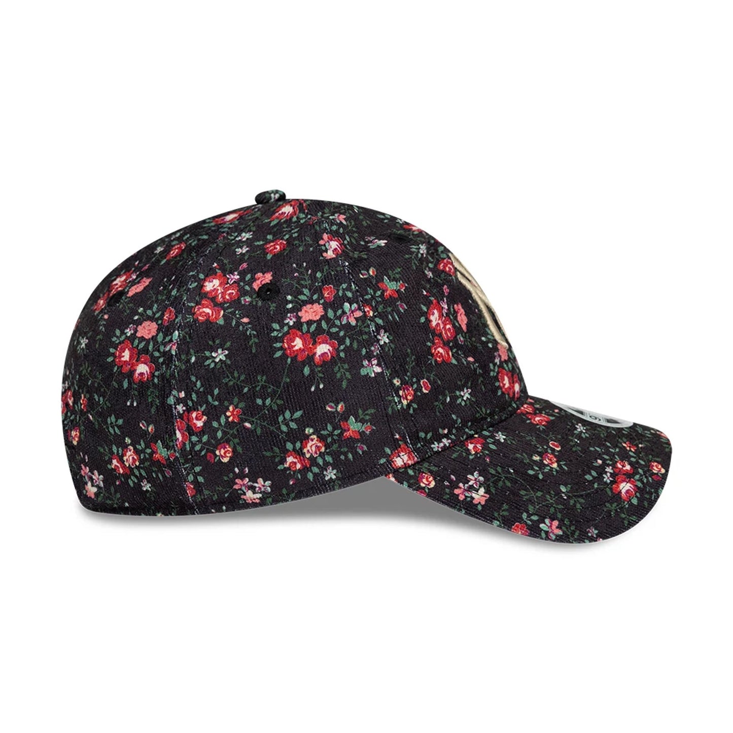 This is a New York Yankees Womens Floral Cord Black 9TWENTY Adjustable Cap 7