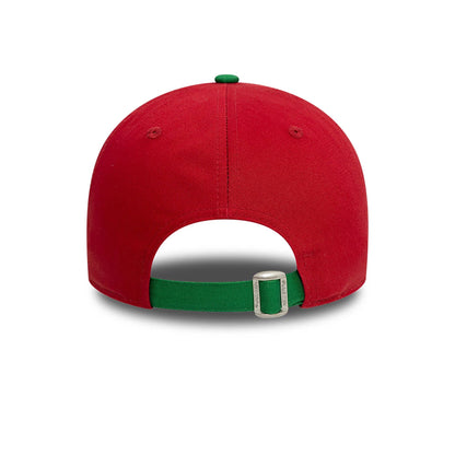 This is a Portugal National Team Home Dark Red and Green 9FORTY Adjustable Cap 5