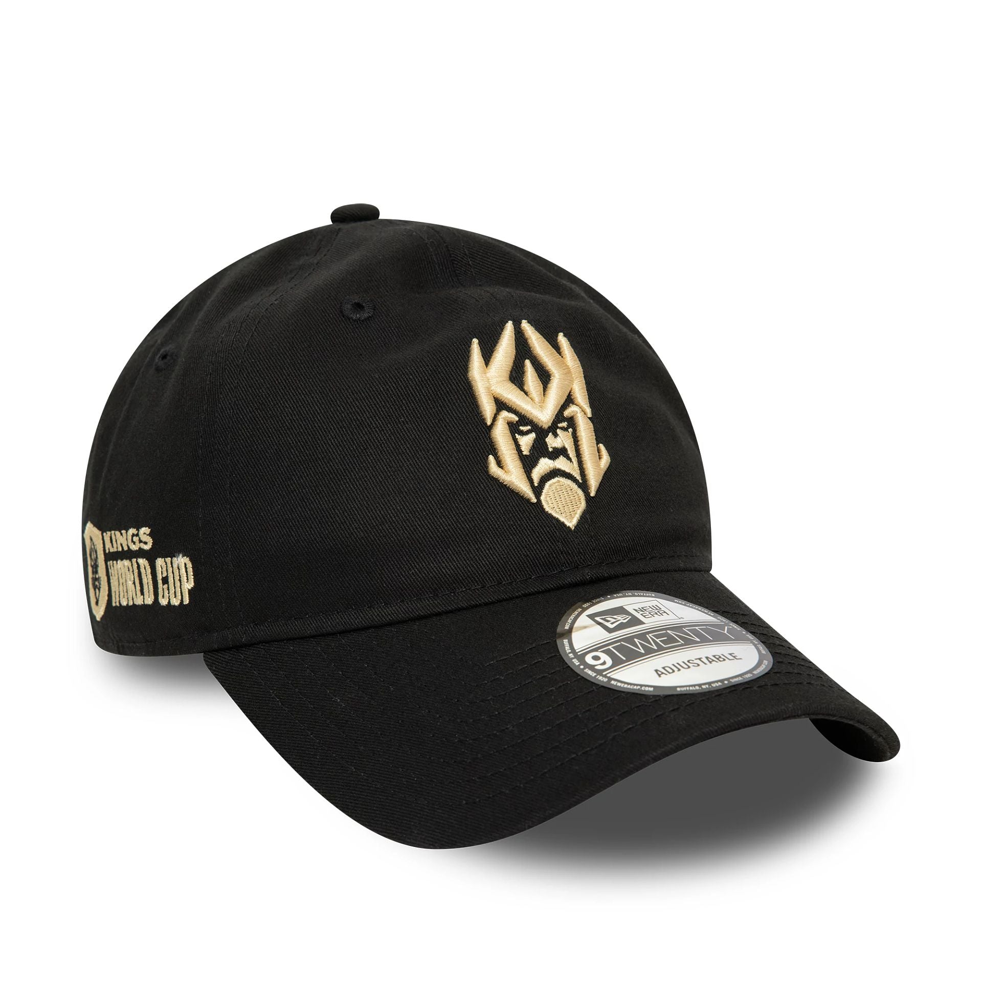 This is a Kings League World Cup Black 9TWENTY Adjustable Cap 1