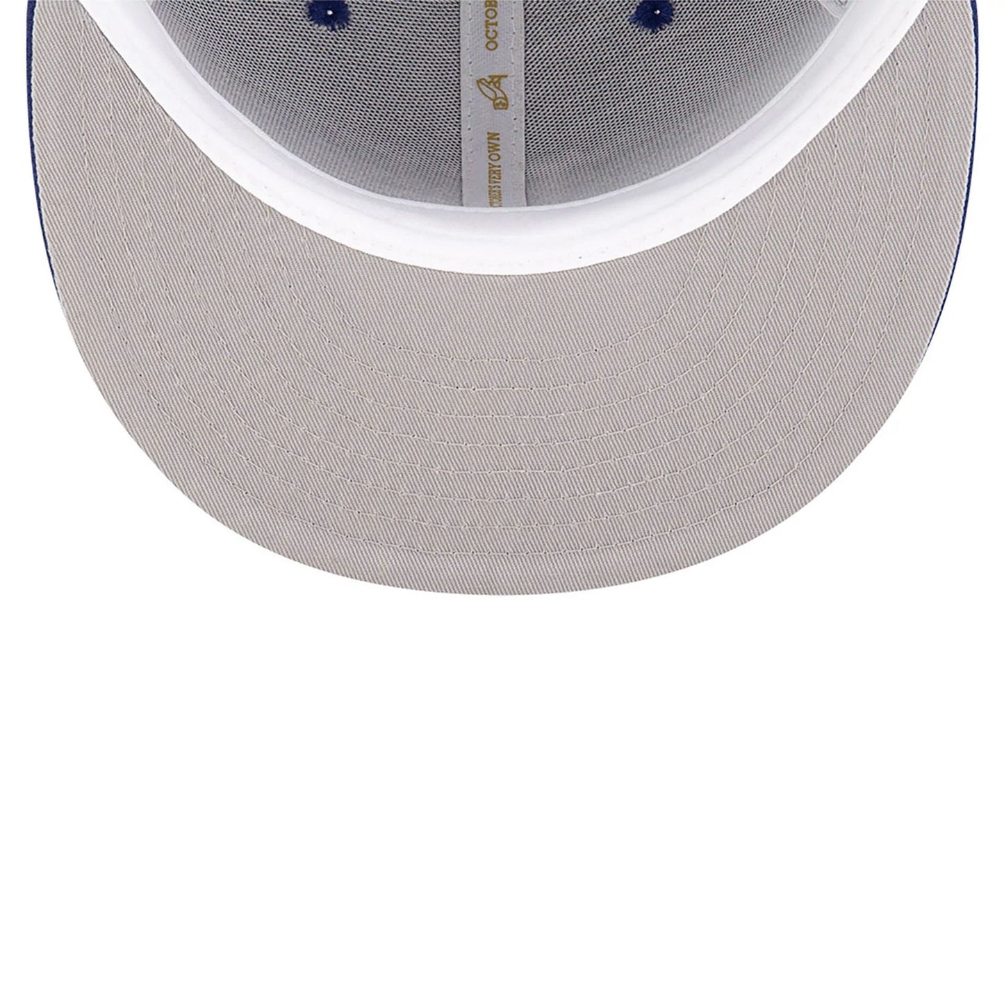 This is a LA Dodgers OVO x MLB 2024 Dark Blue 59FIFTY Fitted Cap 2