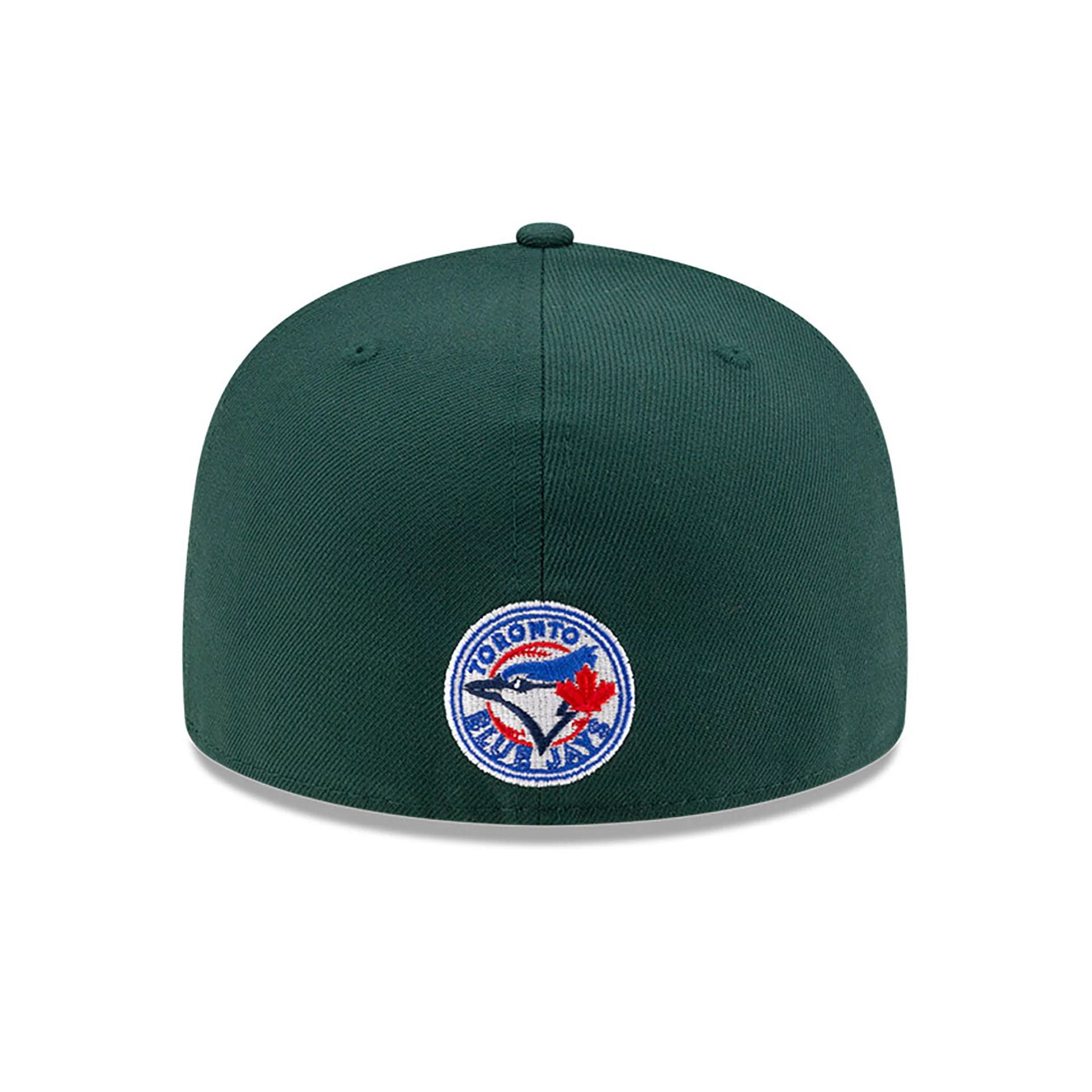 This is a Toronto Blue Jays OVO x MLB 2024 Dark Green 59FIFTY Fitted Cap 5