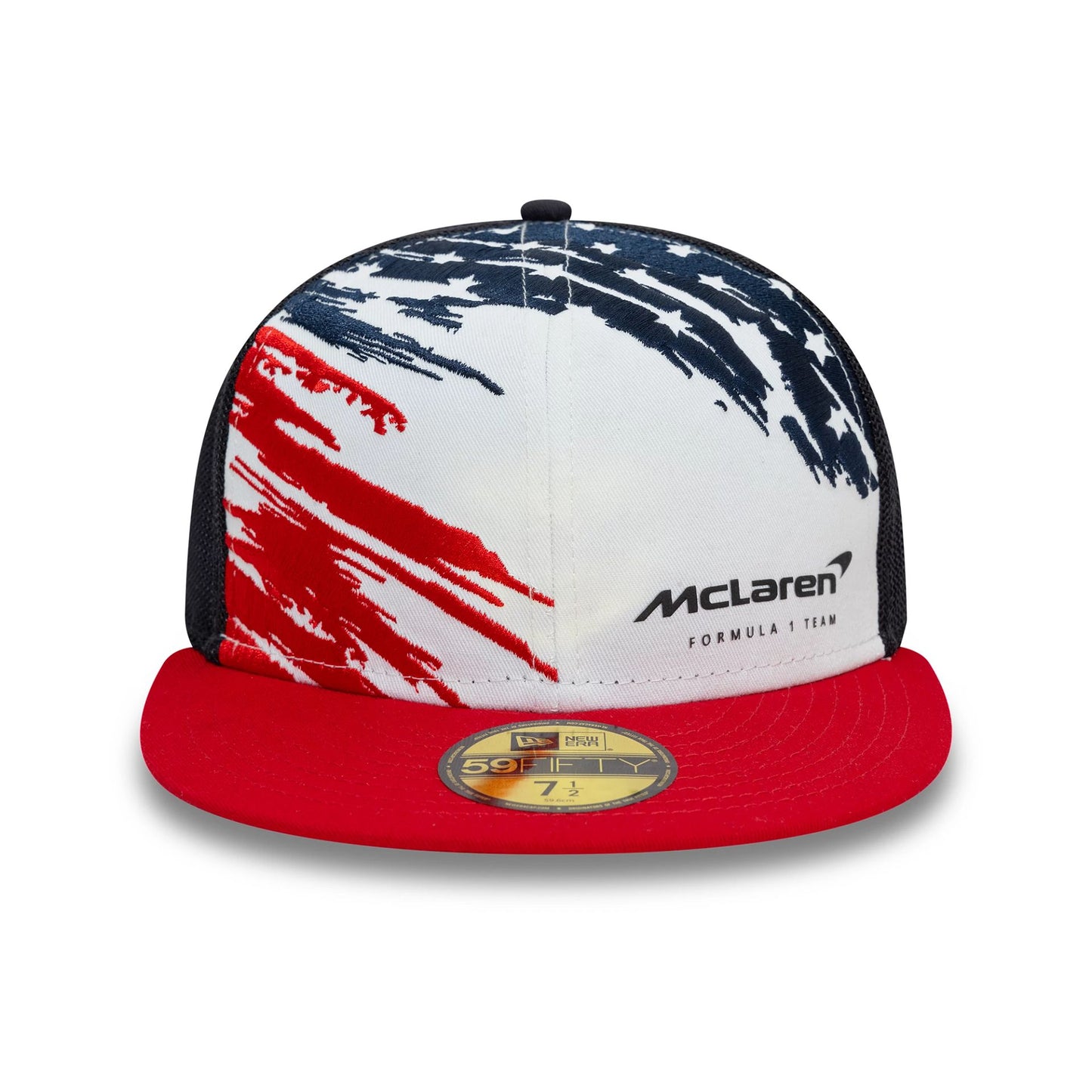 This is a McLaren Racing Austin Race Special White 59FIFTY Fitted Cap 2