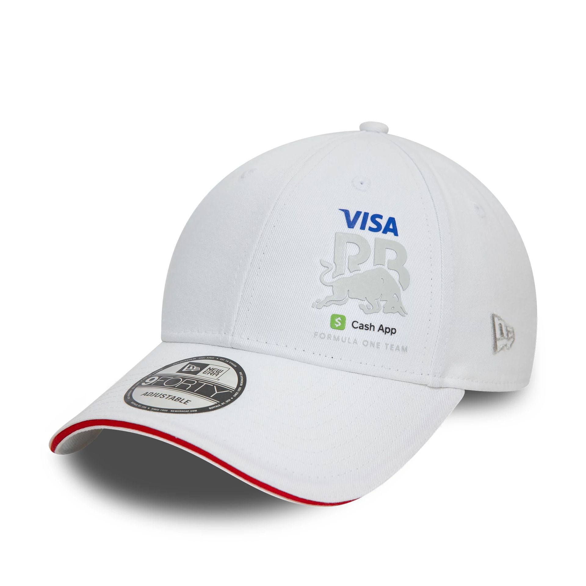 This is a Visa Cash App RB Flawless White 9FORTY Adjustable Cap 1