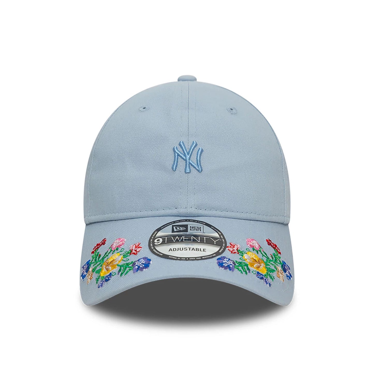 This is a New York Yankees Floral Visor Light Blue 9TWENTY Adjustable Cap 2