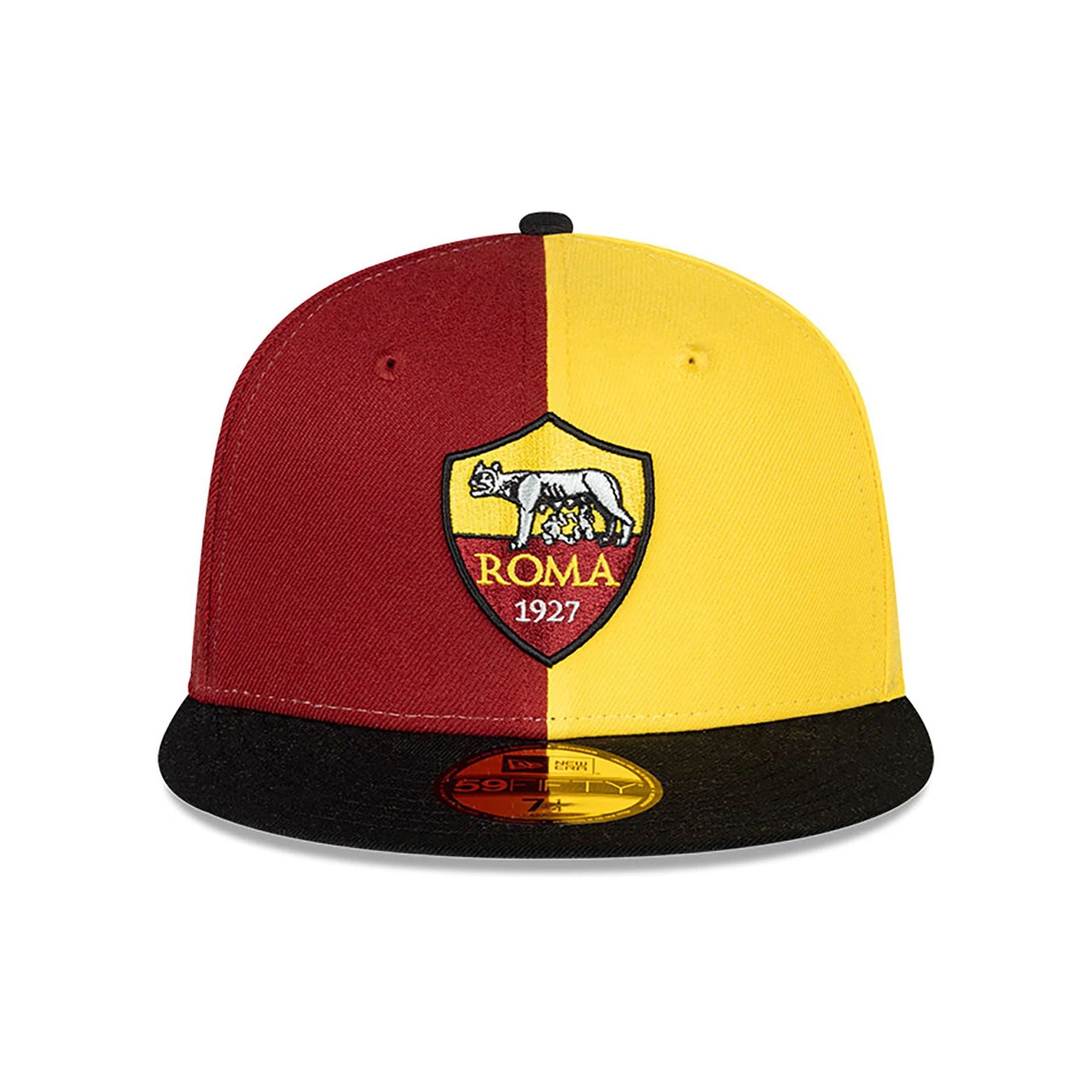 This is a AS Roma Exclusive Dark Red 59FIFTY Fitted Cap 4