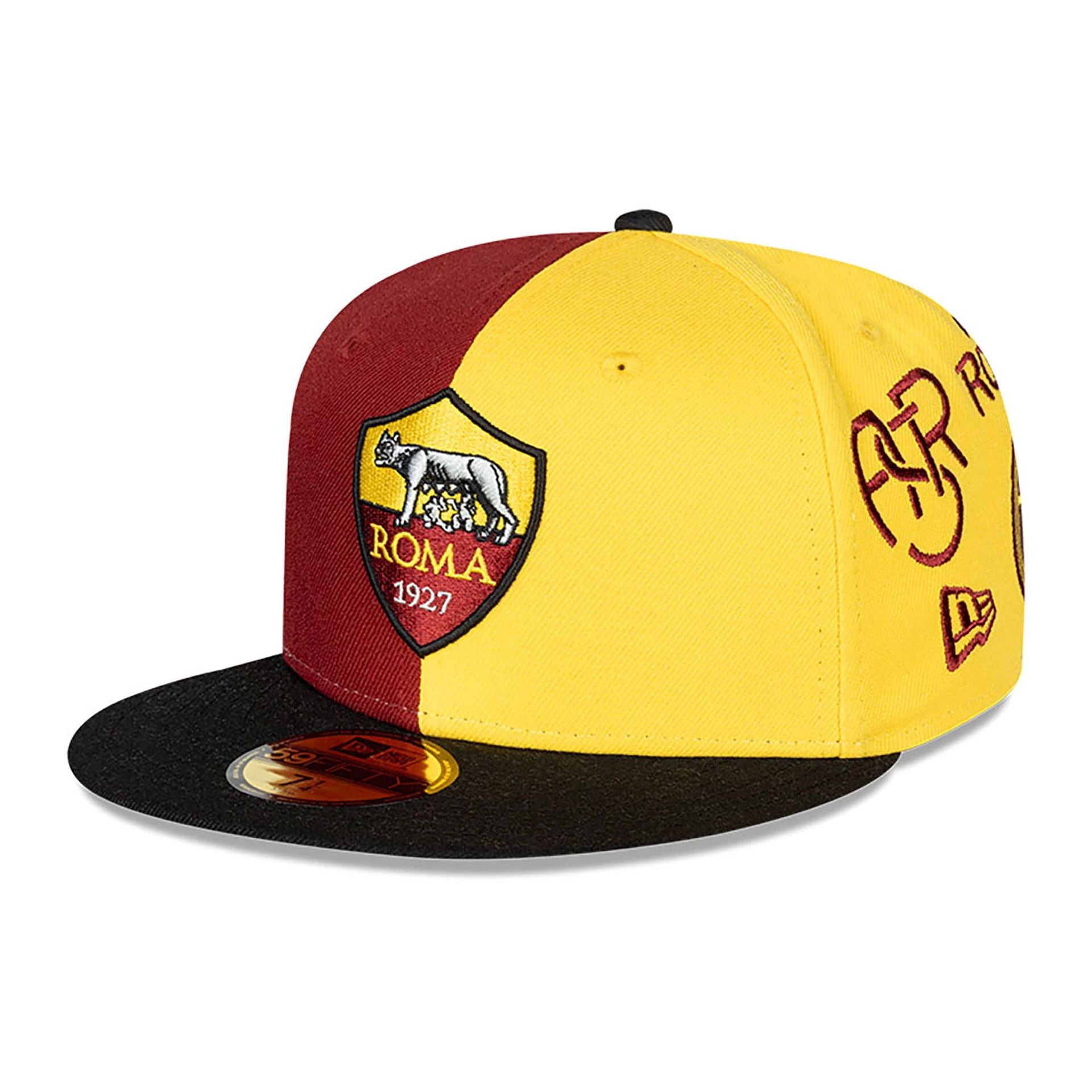 This is a AS Roma Exclusive Dark Red 59FIFTY Fitted Cap 1