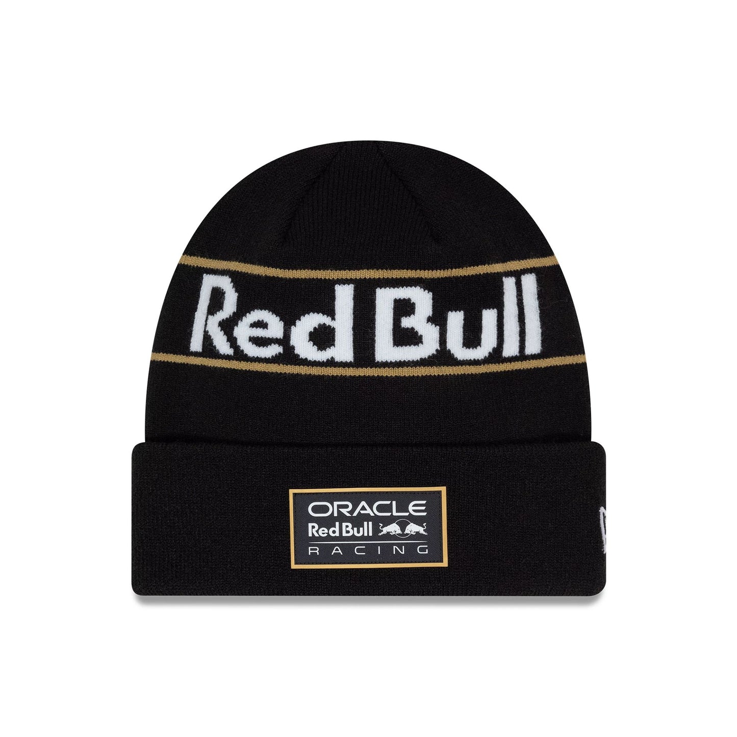 This is a Red Bull Racing Vegas Race Special Black Cuff Knit Beanie Hat 1