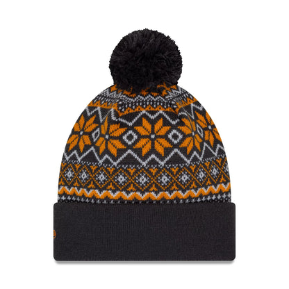 This is a McLaren Racing Xmas Brown Bobble Knit Beanie Hat 2