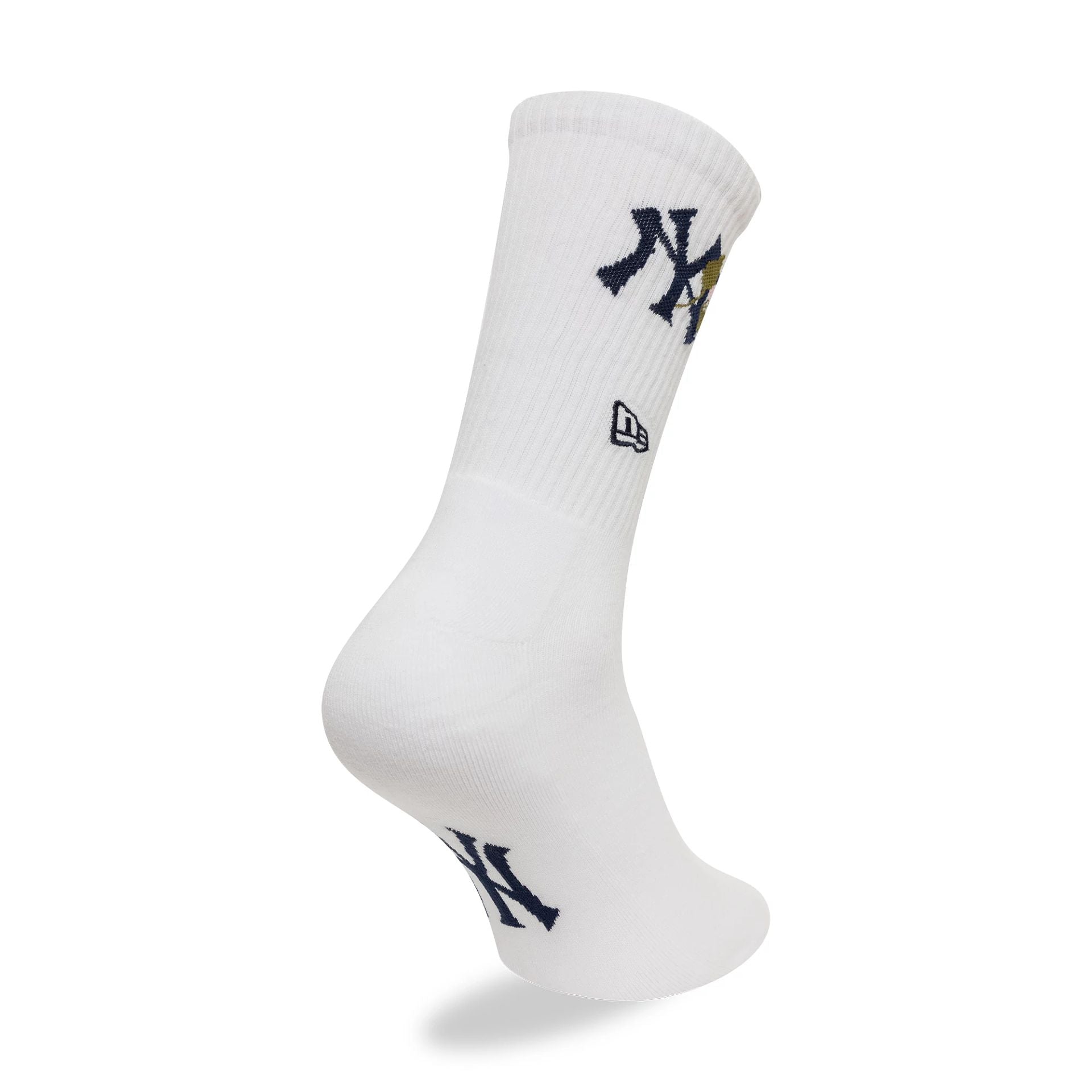 This is a New York Yankees MLB Icon White Crew Socks 2