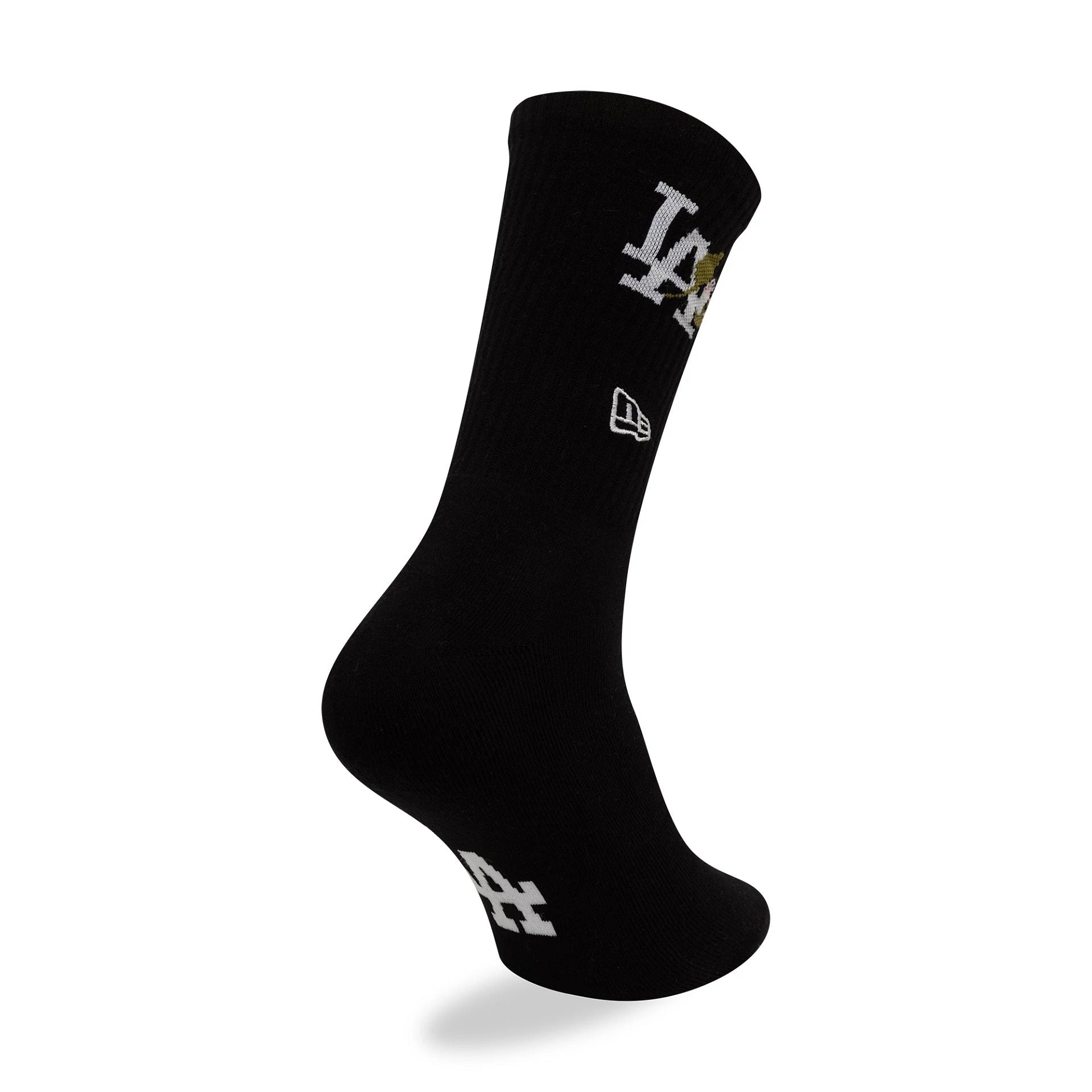 This is a LA Dodgers MLB Icon Black Crew Socks 1