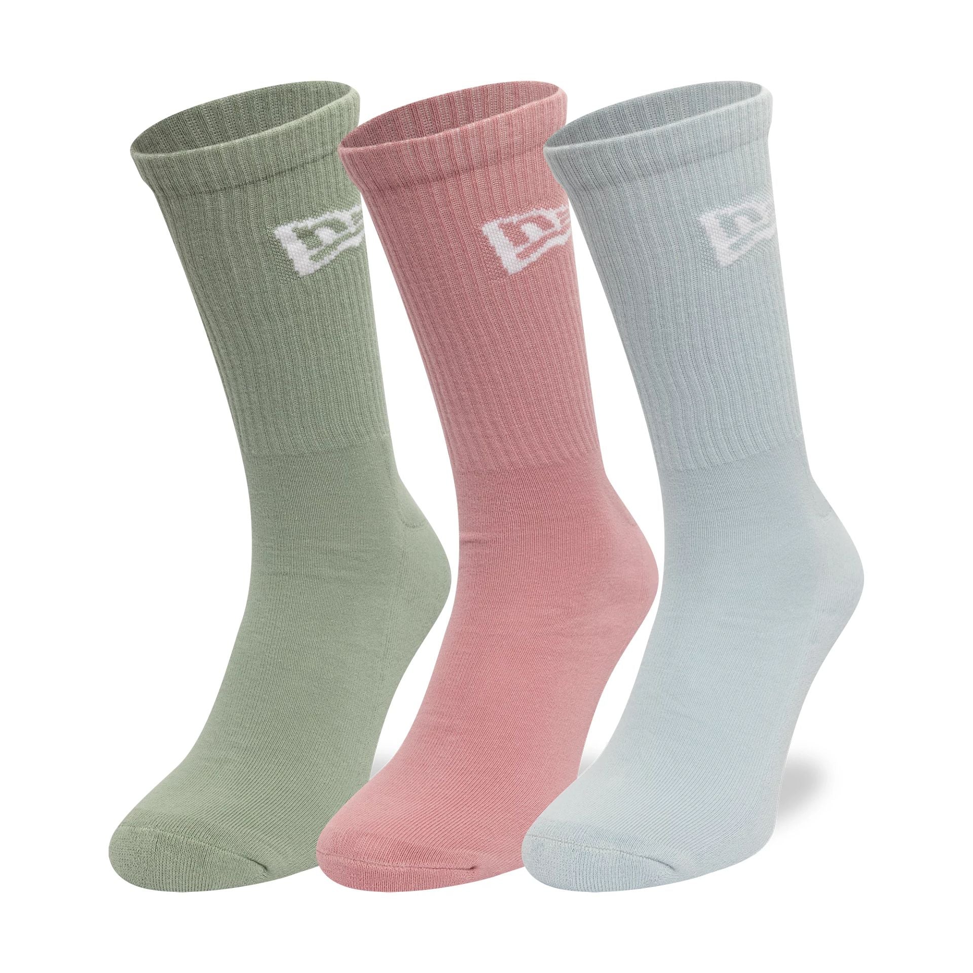 This is a New Era Flag 3-Pack Multi Crew Socks 2