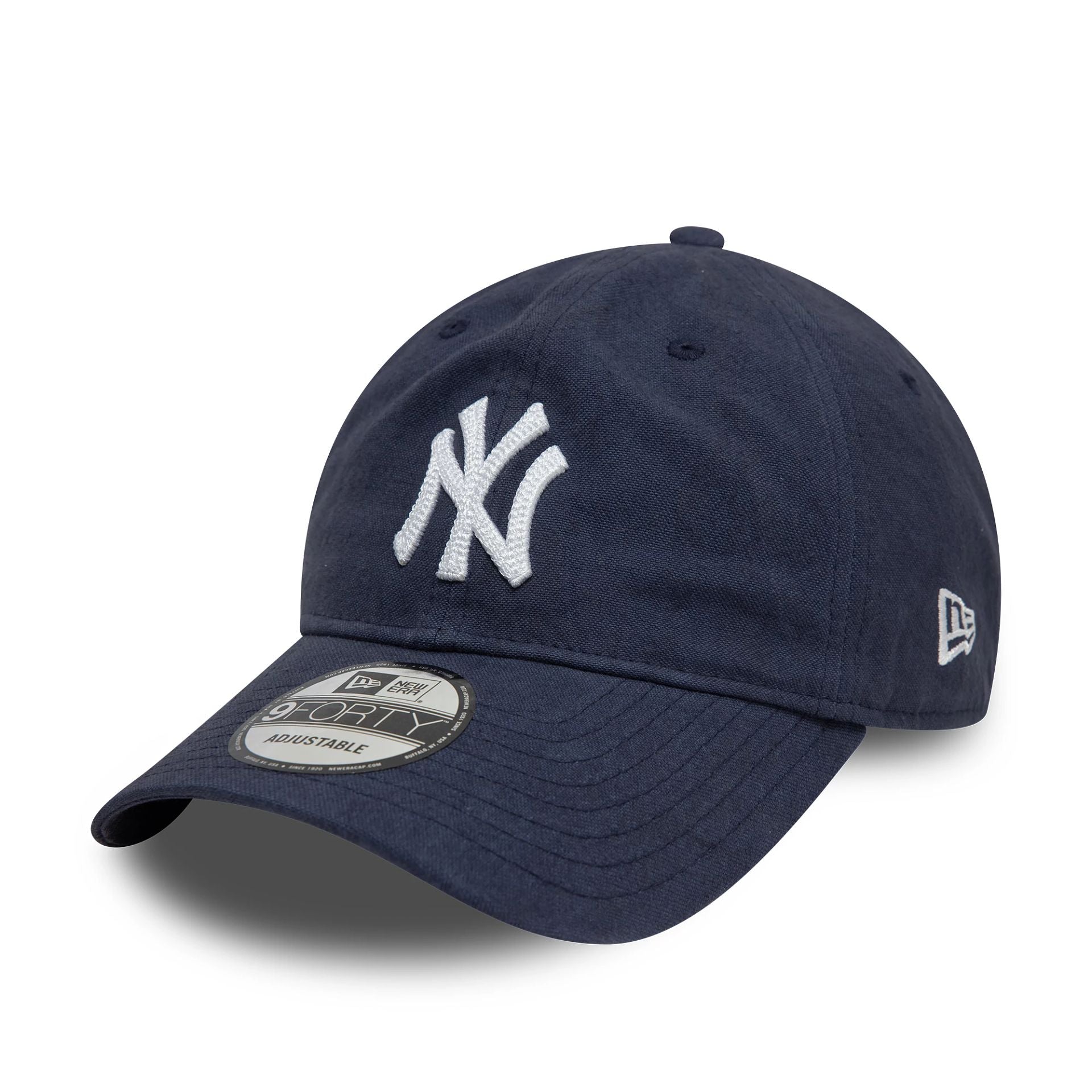 This is a New York Yankees Image Cotton Canvas Navy 9TWENTY Adjustable Cap 1