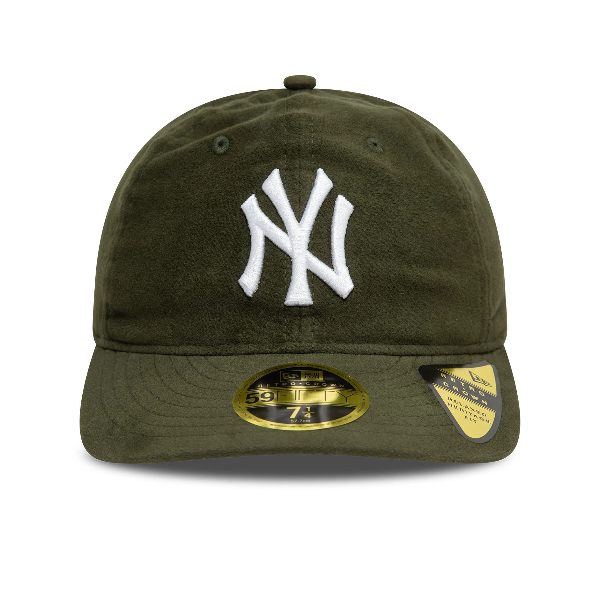 This is a New York Yankees Image Moleskin Dark Green Retro Crown 59FIFTY Fitted Cap 2