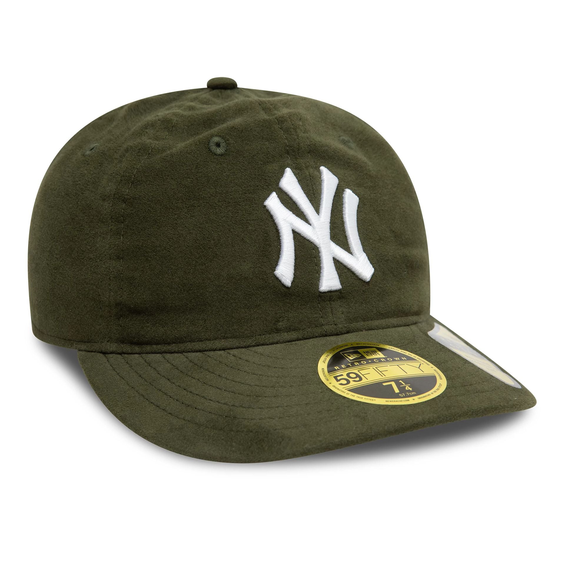 This is a New York Yankees Image Moleskin Dark Green Retro Crown 59FIFTY Fitted Cap 3