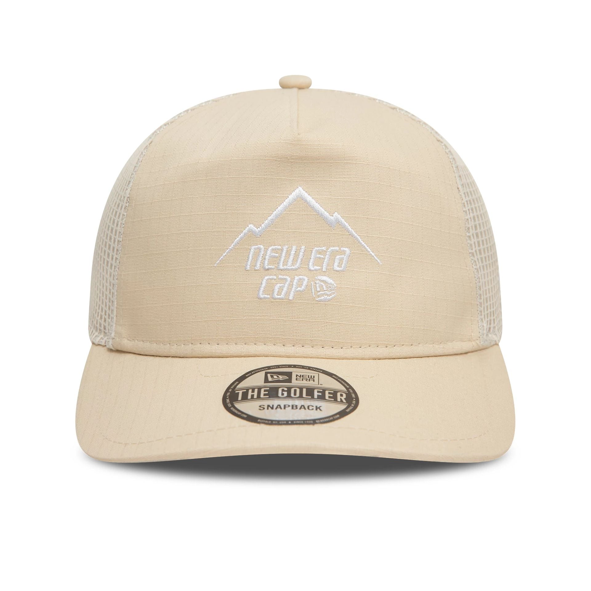 This is a New Era Outdoor Cream Golfer Adjustable Cap 2