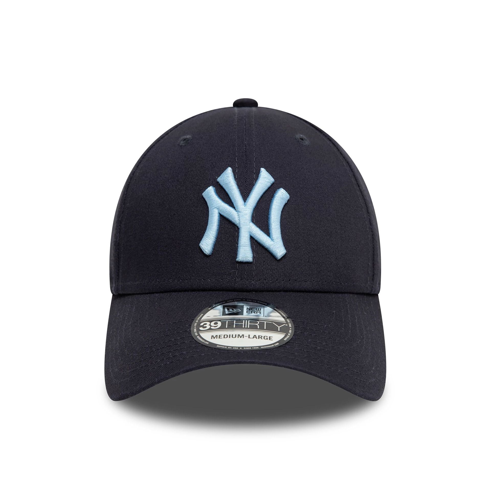 This is a New York Yankees League Essential Navy 39THIRTY Stretch Fit Cap 2