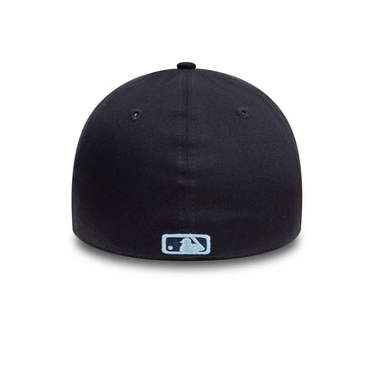 This is a New York Yankees League Essential Navy 39THIRTY Stretch Fit Cap 4