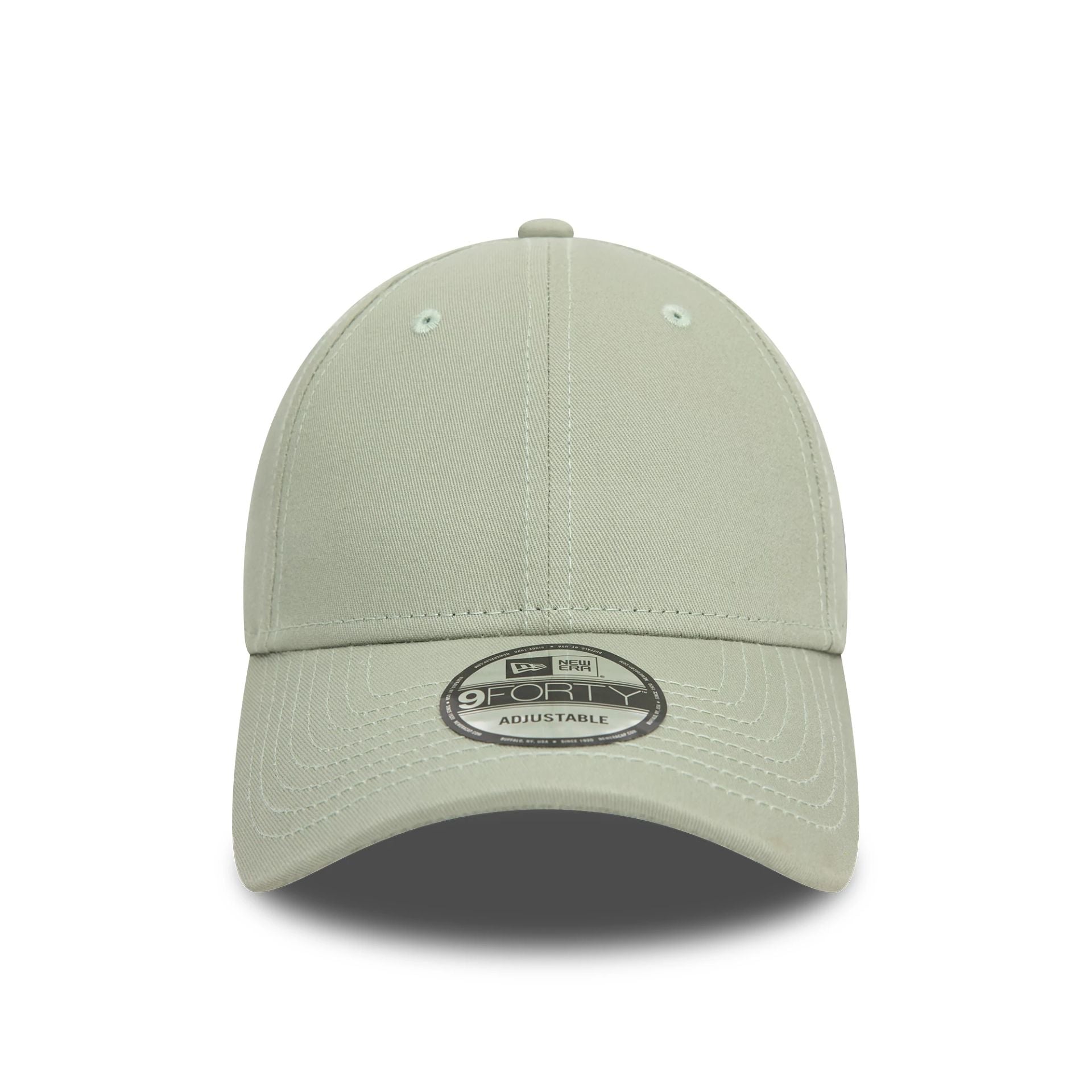 This is a New Era Essential Pastel Green 9FORTY Adjustable Cap 2