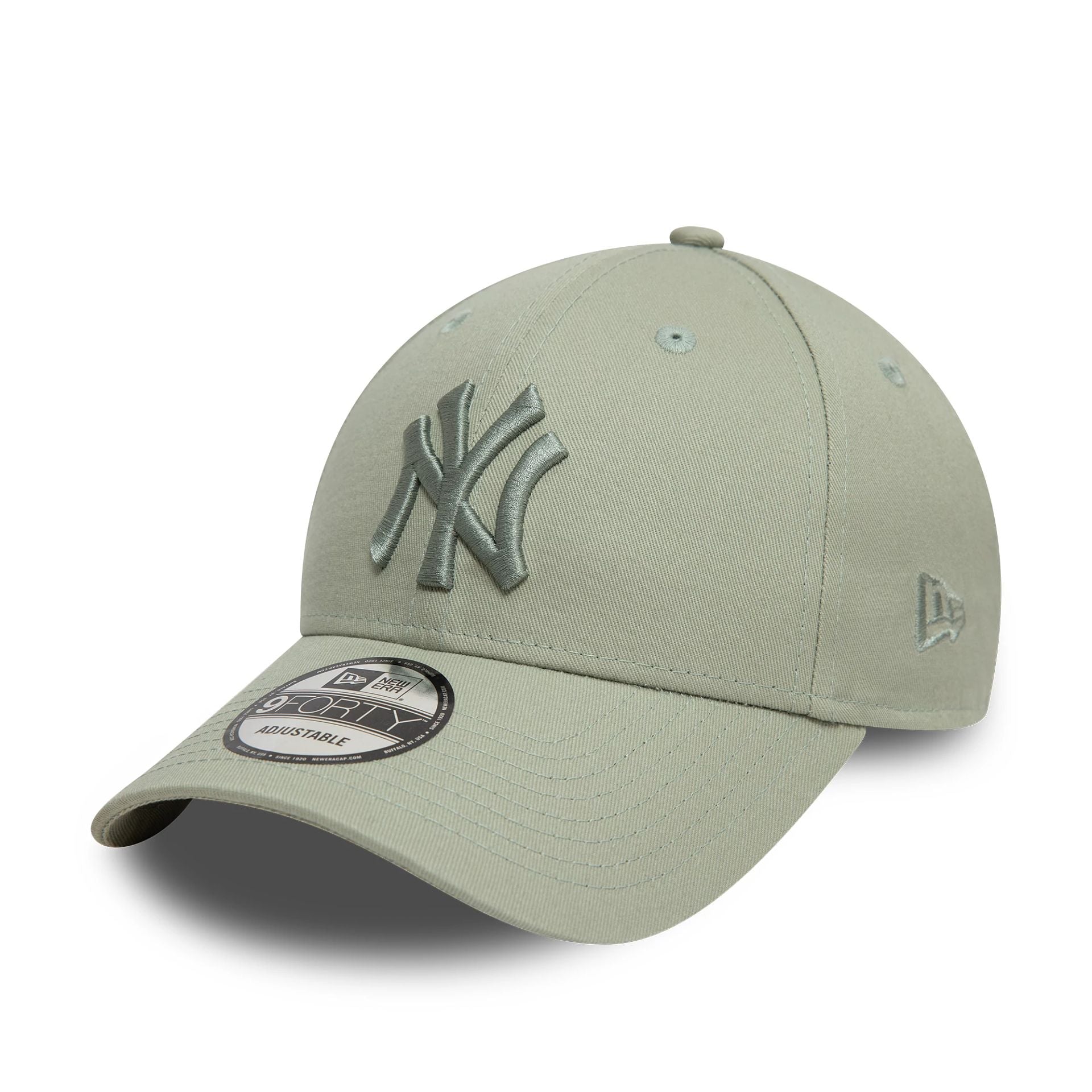 This is a New York Yankees League Essential Pastel Green 9FORTY Adjustable Cap 1