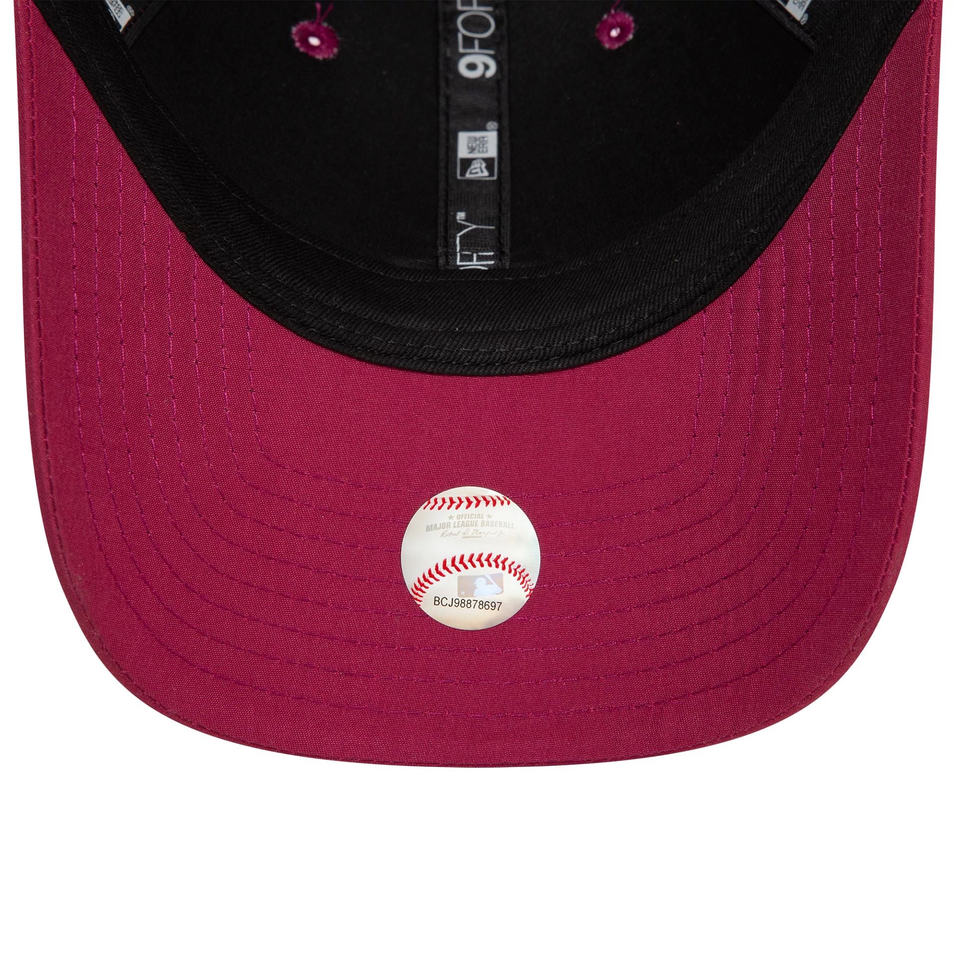 This is a LA Dodgers Flawless Dark Red 9FORTY Adjustable Cap 5