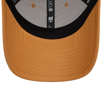 This is a New Era Essential Dark Beige 9FORTY Adjustable Cap 5