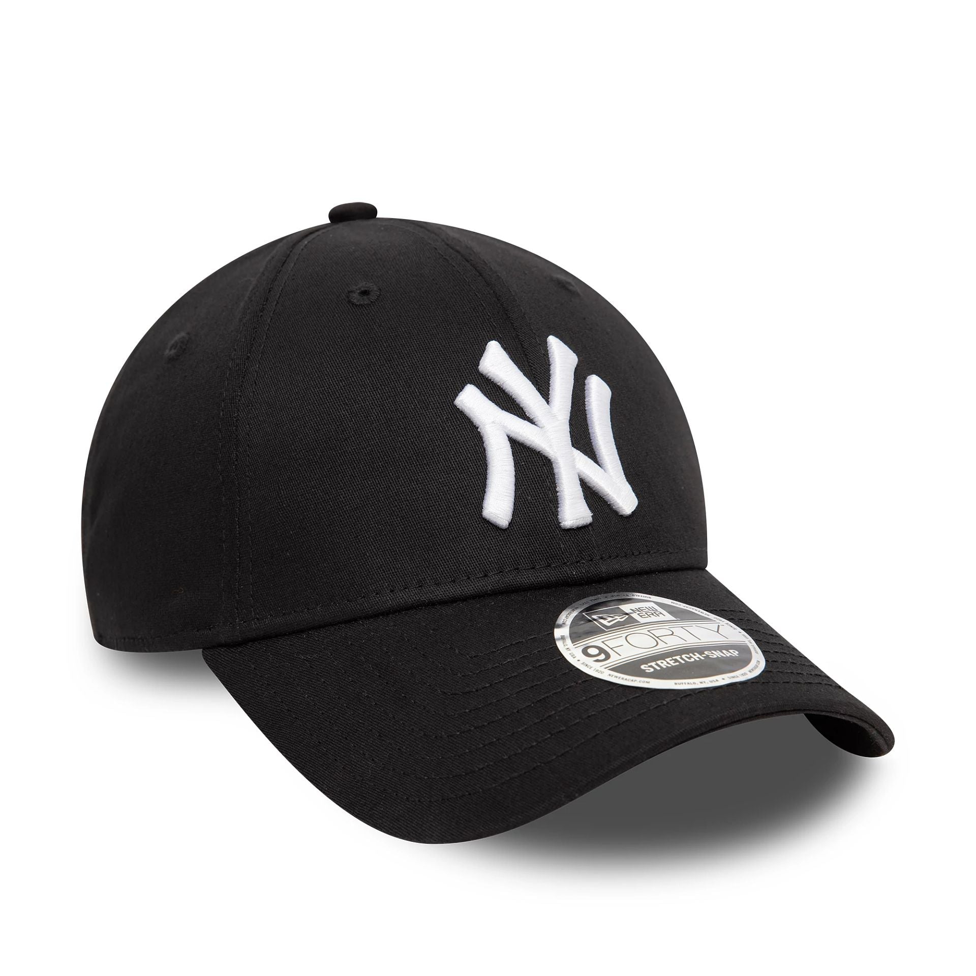 This is a New York Yankees MLB Black 9FORTY Stretch Snap Adjustable Cap 3