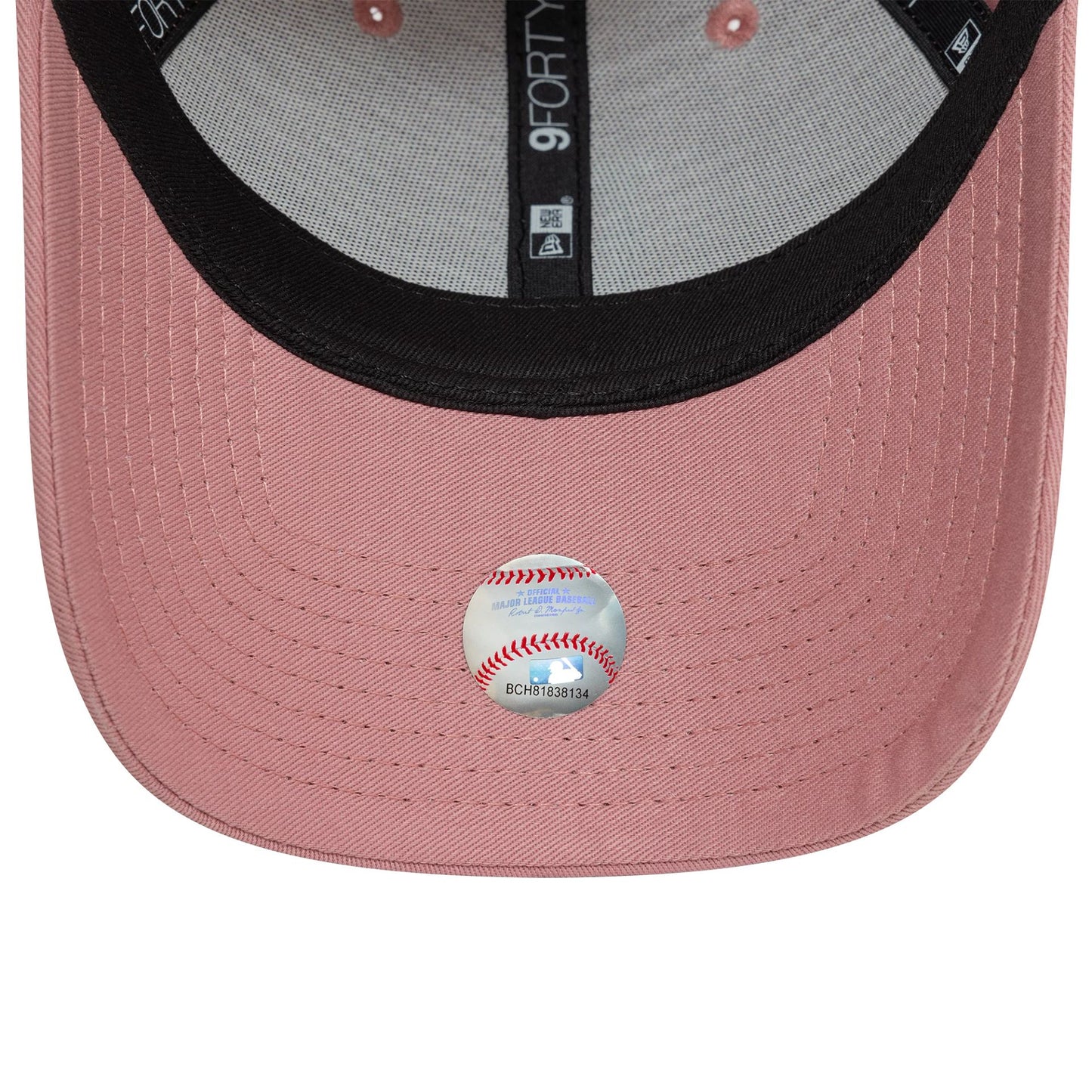 This is a LA Dodgers Womens League Essential Dark Pink 9FORTY Adjustable Cap 5