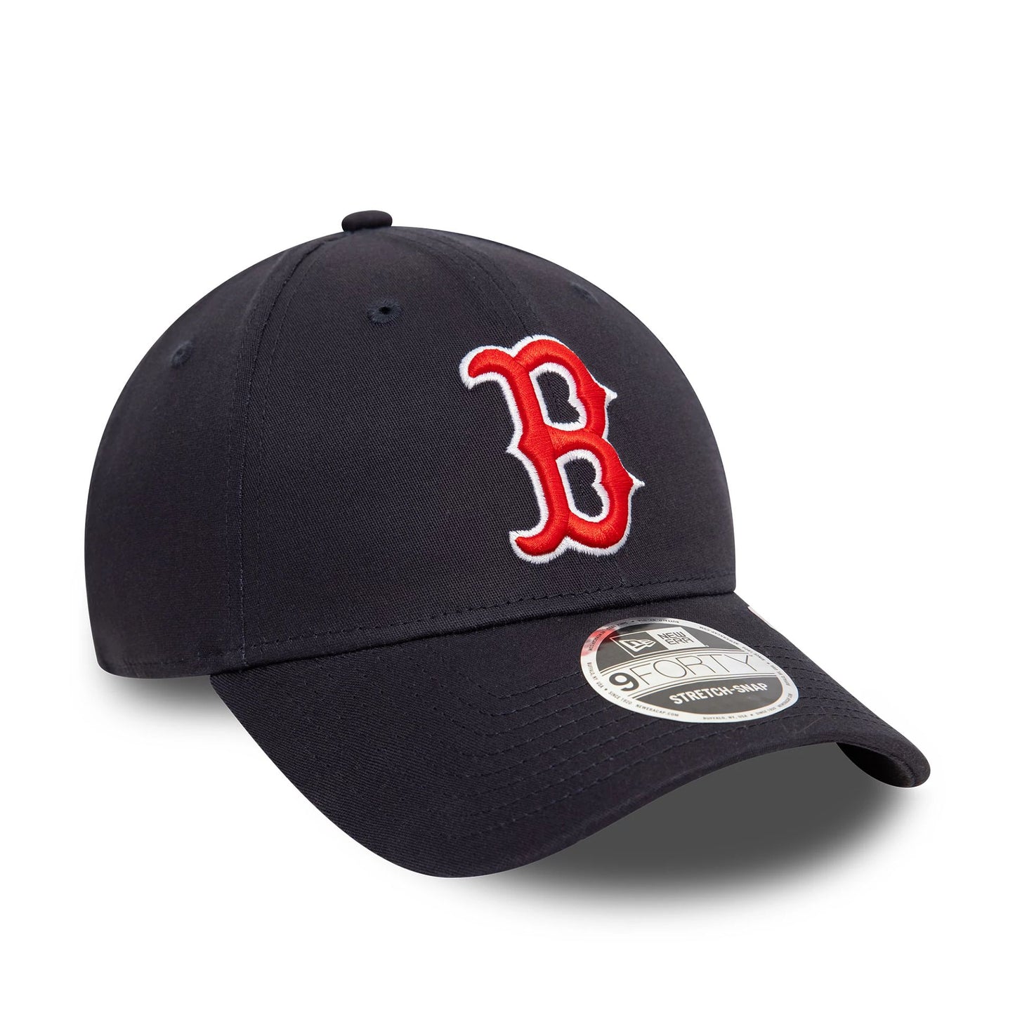 This is a Boston Red Sox MLB Navy 9FORTY Stretch Snap Adjustable Cap 3