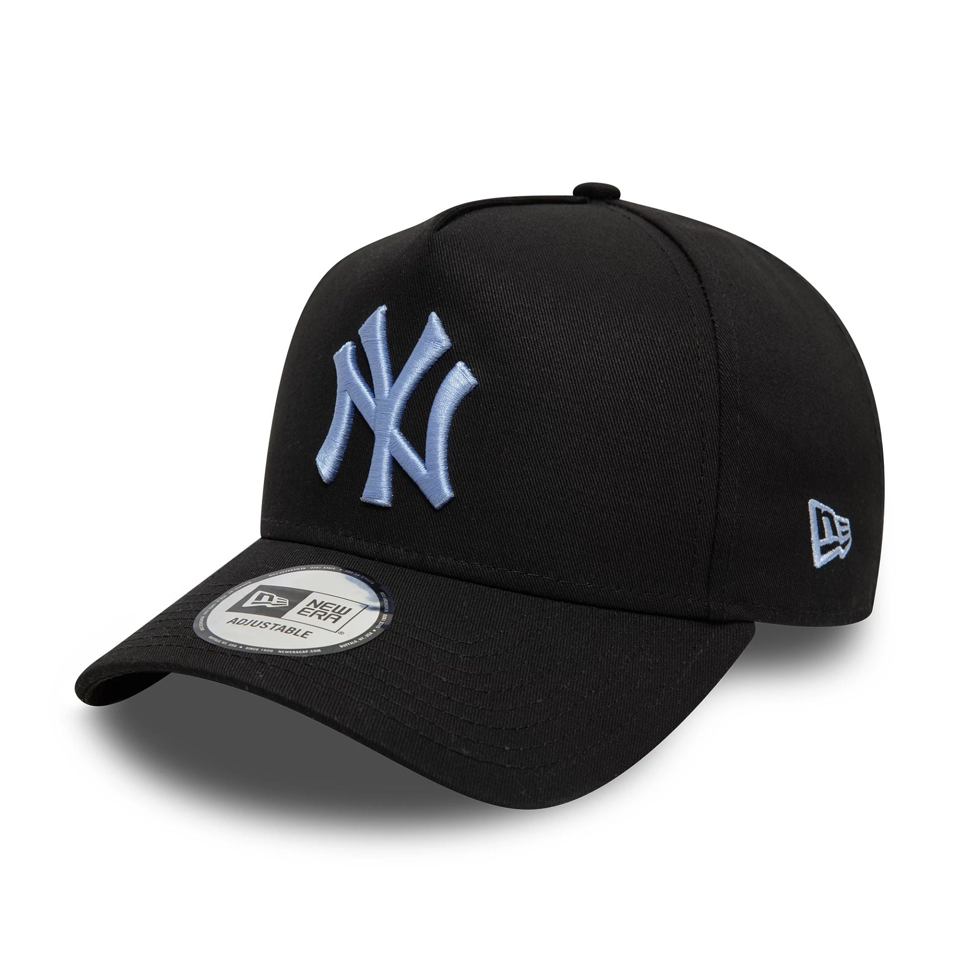 This is a New York Yankees League Essential Black 9FORTY A-Frame Adjustable Cap 1