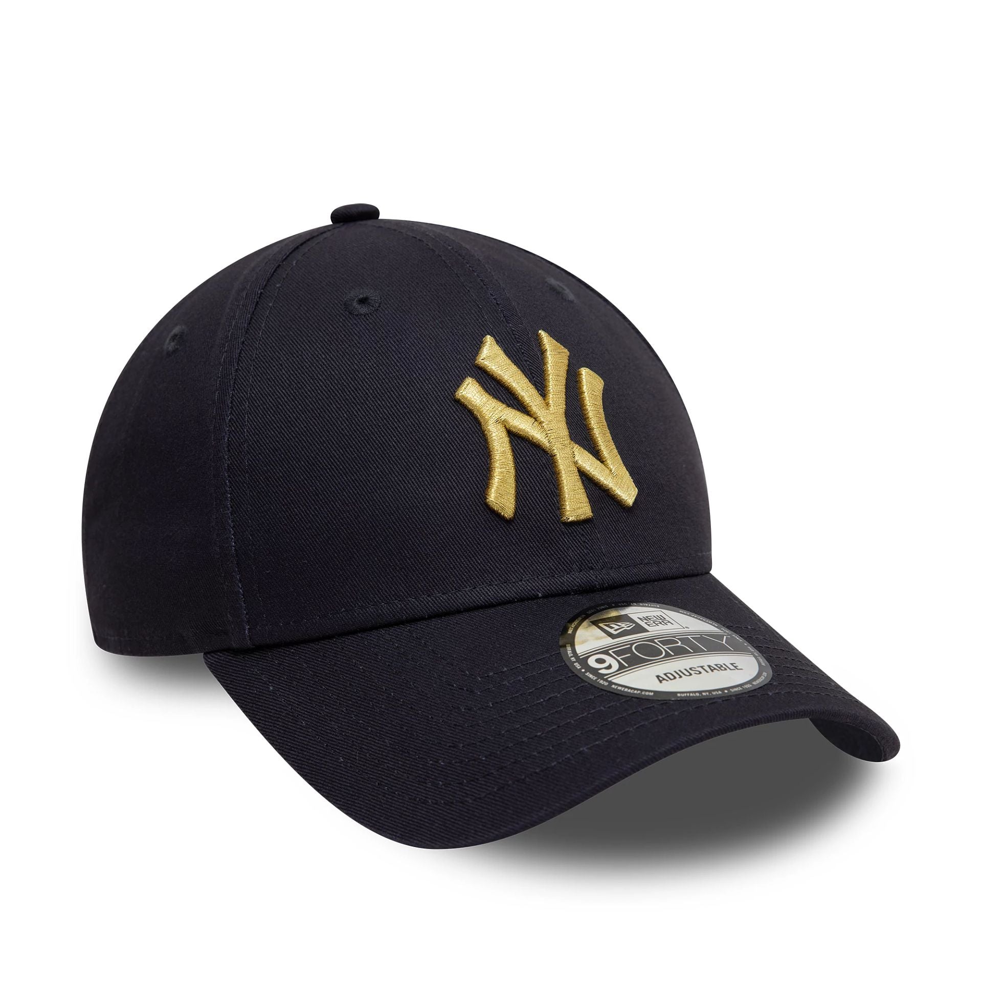 This is a New York Yankees Metallic Navy 9FORTY Adjustable Cap 3