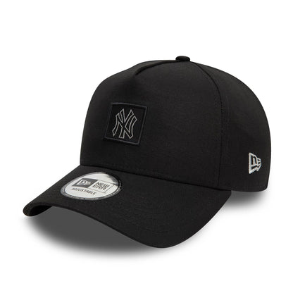 This is a New York Yankees Metallic Black 9FORTY A-Frame Adjustable Cap 1